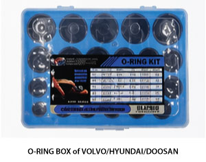 O-RING BOX of VOLVO, HYUNDAI, DOOSAN