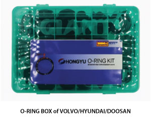 O-RING BOX of VOLVO/HYUNDAI/DOOSAN
