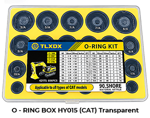 O - RING BOX HY015 (CAT)Transparent