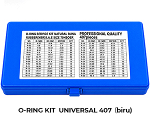 O-RING KIT UNIVERSAL 常规 407（蓝 biru)